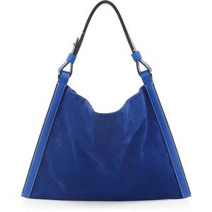 Proenza Schouler White Label Minetta Suede Bag in Cobalt